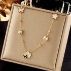 Fashion Moon Star Geometric Titanium Steel Necklace �29