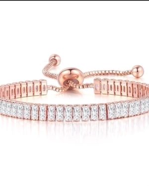 Fashion Square Copper Inlay Zircon Bracelet �29