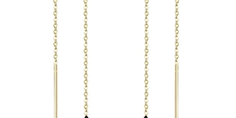 Fashion Star Stainless Steel Plating Drop Earrings Golden Black �18