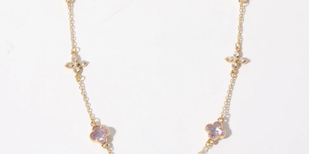 Snowflakes Amur Adonis Irregular Star Heart Copper Electroplating Necklace �29