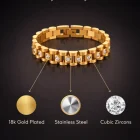 A watch style Zircon bracelet  45 7 1